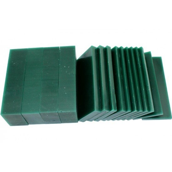 1PCS Jewelry Carving Wax Block Dark Green Hard Sliced Casting Wax Plate Engraving Loaded Wax Bricks For Student Artisans Gold And Silver Jewelry