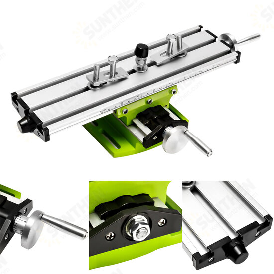 2 Axis Milling Compound Working Table Cross Sliding Bench Drill Vises Fixture DIY