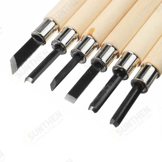 3/4/5/6/8Pcs Wood Carving Tool Chisels Set WoodCarving Kit Woodcut Craft Hand Tools