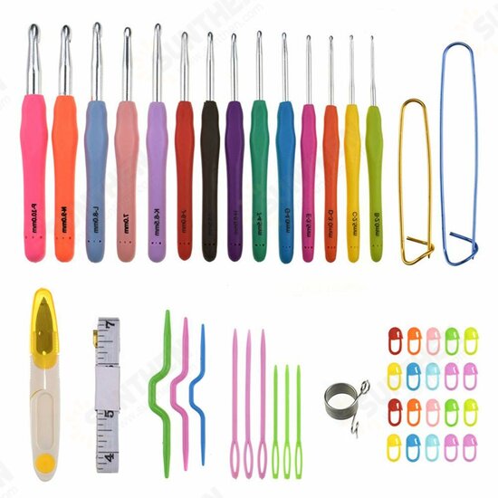 49pcs Bag Crochet Combination Tool Crochet Set