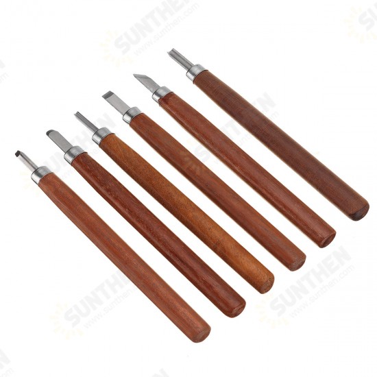 6/10/12Pcs Wood Stone Carving Chisels Hand Woodworking Kit Cutter Tools Set