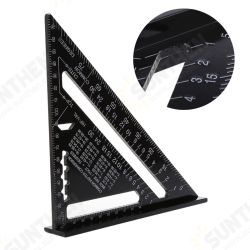 7 Inch Aluminum Triangle Ruler Square Rafter Angle Miter Protractor Measuring 7 Inch Aluminum Triangle Ruler Square Rafter Angle Miter Protractor Measuring