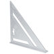 7/12'' Aluminum Alloy Angle Square Triangle Ruler Roofing Carpenter Wood Working Tool