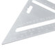 7/12'' Aluminum Alloy Angle Square Triangle Ruler Roofing Carpenter Wood Working Tool