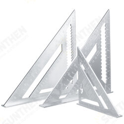 7/12'' Aluminum Alloy Angle Square Triangle Ruler Roofing Carpenter Wood Working Tool 7/12'' Aluminum Alloy Angle Square Triangle Ruler Roofing Carpenter Wood Working Tool