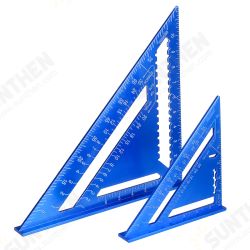 7/12inch Metric/Imperia Aluminum Alloy Triangle Angle Protractor Ruler Woodworking Tool 7/12inch Metric/Imperia Aluminum Alloy Triangle Angle Protractor Ruler Woodworking Tool