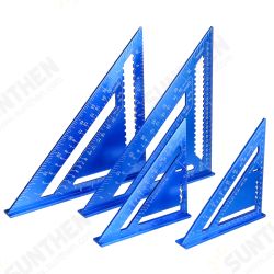 7/12inch Metric/Imperia Aluminum Alloy Triangle Angle Protractor Ruler Woodworking Tool 7/12inch Metric/Imperia Aluminum Alloy Triangle Angle Protractor Ruler Woodworking Tool