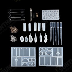 77Pcs Resin Casting Mold Kit Silicone Mold Making Jewelry Pendant Craft DIY Set 77Pcs Resin Casting Mold Kit Silicone Mold Making Jewelry Pendant Craft DIY Set
