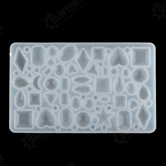 77Pcs Resin Casting Mold Kit Silicone Mold Making Jewelry Pendant Craft DIY Set