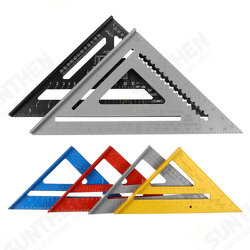 7inch12inch Die-cast Aluminum Triangle Ruler Metric Imperial Meter Square Protractor Ruler Tools 7inch12inch Die-cast Aluminum Triangle Ruler Metric Imperial Meter Square Protractor Ruler Tools