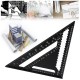 7inch12inch Die-cast Aluminum Triangle Ruler Metric Imperial Meter Square Protractor Ruler Tools