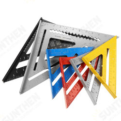 7inch12inch Die-cast Aluminum Triangle Ruler Metric Imperial Meter Square Protractor Ruler Tools 7inch12inch Die-cast Aluminum Triangle Ruler Metric Imperial Meter Square Protractor Ruler Tools