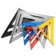 7inch12inch Die-cast Aluminum Triangle Ruler Metric Imperial Meter Square Protractor Ruler Tools