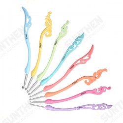 8PCS Aluminum Soft Handle Needles Knit Weave Craft Yarn Crochet Hooks Set 8PCS Aluminum Soft Handle Needles Knit Weave Craft Yarn Crochet Hooks Set
