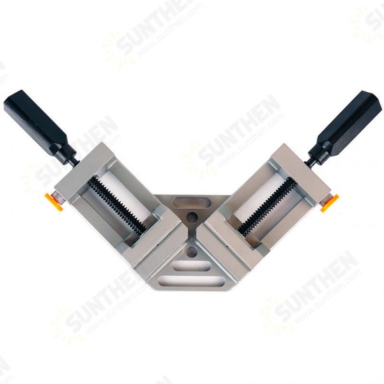 90° Right Angle Aluminum Alloy Woodworking Clamp with Single/Double Handle Vice Holder Tools