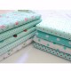 9Pcs DIY Bundles Fabric Fat Quarters Cotton Florals Gingham Craft Quilt Sewing