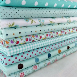 9Pcs DIY Bundles Fabric Fat Quarters Cotton Florals Gingham Craft Quilt Sewing 9Pcs DIY Bundles Fabric Fat Quarters Cotton Florals Gingham Craft Quilt Sewing