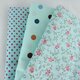 9Pcs DIY Bundles Fabric Fat Quarters Cotton Florals Gingham Craft Quilt Sewing