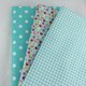 9Pcs DIY Bundles Fabric Fat Quarters Cotton Florals Gingham Craft Quilt Sewing