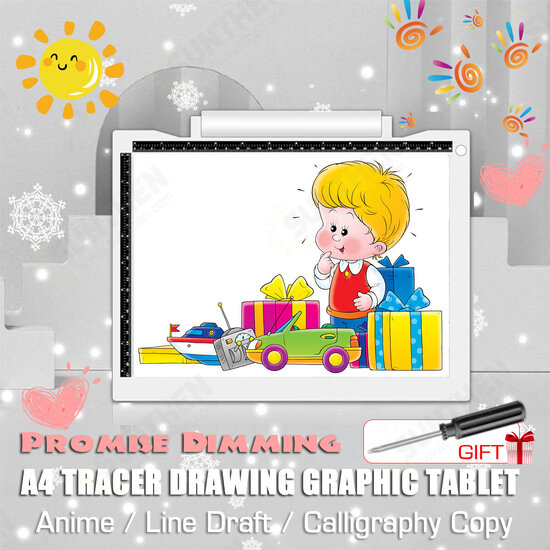 A4 LED Writing Painting Light Box Tracing Board Copy Pads Drawing Digital Tablet