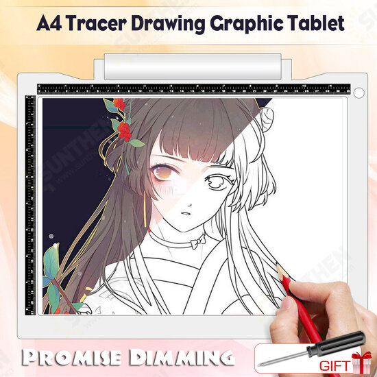 A4 LED Writing Painting Light Box Tracing Board Copy Pads Drawing Digital Tablet