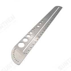 Multifunction Ruler Stainless Steel Compasses Protractor Hexagon Ruler Scale Tool Multifunction Ruler Stainless Steel Compasses Protractor Hexagon Ruler Scale Tool