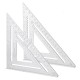 Aluminum Alloy Angle Square Triangle Ruler Roofing Carpenter Woodworking Tool