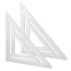 Aluminum Alloy Angle Square Triangle Ruler Roofing Carpenter Woodworking Tool