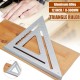 Aluminum Alloy Angle Square Triangle Ruler Roofing Carpenter Woodworking Tool