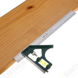 300mm Adjustable Combination Square Angle Ruler 45/90 Degree with Bubble Level Multifunctional Gauge Measuring Tools 300mm Adjustable Combination Square Angle Ruler 45/90 Degree with Bubble Level Multifunctional Gauge Measuring Tools