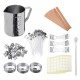 Candle Making Tool DIY Candle Material Stainless Steel Wax Pot Scale Wax Cup Set