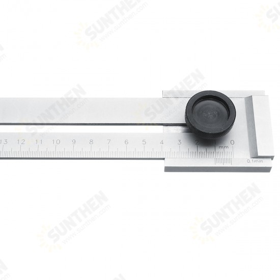 Carbon Steel 0.1mm Precision Parallel Ruler Marker Marking Gauge Line Ruler 250mm