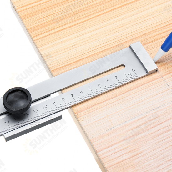 Carbon Steel 0.1mm Precision Parallel Ruler Marker Marking Gauge Line Ruler 250mm