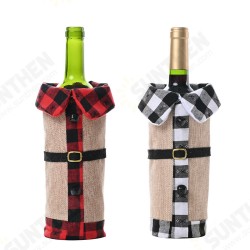 Christmas Sweater Winee Bottle Clothes Collar & Button Coat Design Decorative Bottle Sleeve Sweater For Christmas Gifts Xmas Party Decorations Christmas Sweater Winee Bottle Clothes Collar & Button Coat Design Decorative Bottle Sleeve Sweater For Christmas Gifts Xmas Party Decorations