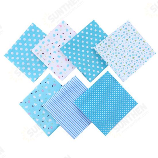 DIY 7PCS Quilting Bundle Patchwork Cotton Fabric Handmade Sewing Crafts Floral