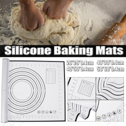Dough Rolling Silicone Pad Pastry Mat Bakeware Liner Baking Mat Non-Stick Tool Dough Rolling Silicone Pad Pastry Mat Bakeware Liner Baking Mat Non-Stick Tool