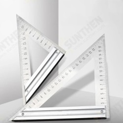 90 Degree Square Ruler Triangle Ruler Stainless Steel Multi-Function Triangle Board Woodworking Protractor Measuring Instrument 90 Degree Square Ruler Triangle Ruler Stainless Steel Multi-Function Triangle Board Woodworking Protractor Measuring Instrument