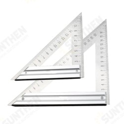 90 Degree Square Ruler Triangle Ruler Stainless Steel Multi-Function Triangle Board Woodworking Protractor Measuring Instrument 90 Degree Square Ruler Triangle Ruler Stainless Steel Multi-Function Triangle Board Woodworking Protractor Measuring Instrument