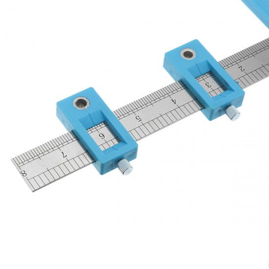 Hole Punch Locator Tool Drill Guide Drawer Cabinet Hardware Dowel Woodworking Ruler
