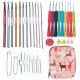 Home Use Sewing Tools Set Crochet Hooks Needles Stitches Knitting Craft Case Crochet Set Case