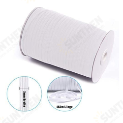 5mm x 100m Wide Eubber Belt Rubber Strong Elastic Flat Belt, For Sewing Fortress Knitting inchSuper Elasticinch, Used For DIY Sleeves 5mm x 100m Wide Eubber Belt Rubber Strong Elastic Flat Belt, For Sewing Fortress Knitting inchSuper Elasticinch, Used For DIY Sleeves