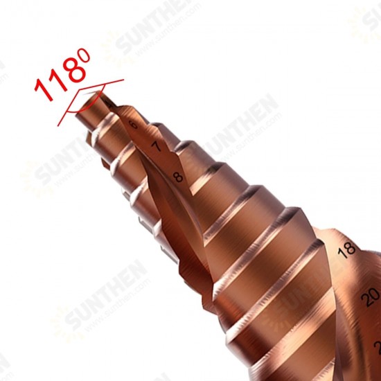 3-13mm 4-22mm 4-32mm Step Drill Bit HSS-CO M35 Hex Triangle Spiral Grooved Wood Metal Hole Cutter Drilling Tools Set