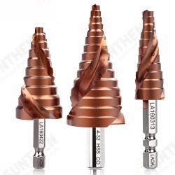3-13mm 4-22mm 4-32mm Step Drill Bit HSS-CO M35 Hex Triangle Spiral Grooved Wood Metal Hole Cutter Drilling Tools Set 3-13mm 4-22mm 4-32mm Step Drill Bit HSS-CO M35 Hex Triangle Spiral Grooved Wood Metal Hole Cutter Drilling Tools Set