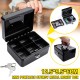 Metal Cash Box with Money Tray Lock & Key For Cashier Drawer Money Safe Security Box Tool Box