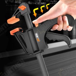 Woodworking F Clamp Clip Quick Ratchet Release Speed Squeeze Work Bar Kit Spreader Gadget Tools DIY Hand Tool 6inch/8inch/10inch/12inch Woodworking F Clamp Clip Quick Ratchet Release Speed Squeeze Work Bar Kit Spreader Gadget Tools DIY Hand Tool 6inch/8inch/10inch/12inch