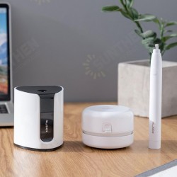 Smart Fashion Electric Stationery Set NSYP002 White Electric Pencil Sharpener + Desktop Cleaner Vacuum Low Noise Set From Smart Fashion Electric Stationery Set NSYP002 White Electric Pencil Sharpener + Desktop Cleaner Vacuum Low Noise Set From