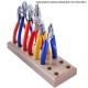 Pliers Pine Base With Eight Rows Of Holes Clock Repair Tools Diy Storage Wooden Base Tool Desktop Display Stand