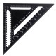 AR01 43X30X30cm Imperial Aluminum Alloy Triangle Ruler Black Triangular Ruler