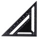 AR01 43X30X30cm Imperial Aluminum Alloy Triangle Ruler Black Triangular Ruler