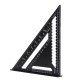 AR01 43X30X30cm Imperial Aluminum Alloy Triangle Ruler Black Triangular Ruler
